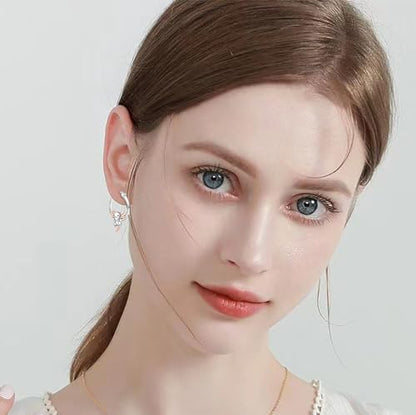 LES OSEWA Dog Animal Earrings Sterling Silver Animal Heart Hoop Dangle Earrings Cute Jewelry Gifts for Women - color: Axolotl