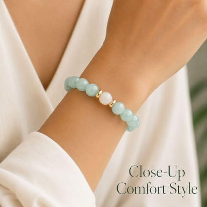 Anxiety Relief Crystal Bracelet Menopause Bracelet Tigers Eye Citrine Natural Stone Stress Beaded Stretch Bracelets Anxiety Relief Healing Bracelets New Chapter Encouragement Jewelry Menopause Gifts - color: C