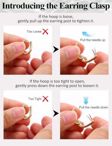 Small Chunky Hoop Earrings for Women Gold Huggie Earrings | 14K Gold Plated Non Tarnish, Hypoallergenic 925 Silver Post, Small Thick Huggie Hoop Earrings, Lightweight Small Hoops - color: Gold, size: 10mm(small)