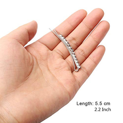 12 Pieces Rhinestone Bobby Pins, Silver Metal Hair Clips Diamond Bobby Pins Crystal Hair Pin for Prom Bridal Wedding Hair Accessories Gift Stocking Stuffers for Women Girls - color: Silver