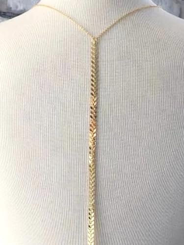 Gold Chain Belt - Fashion Waist Chain Belt with Moon, Butterfly Rhinestone & Layered Design - color: C1- Back chain - gold