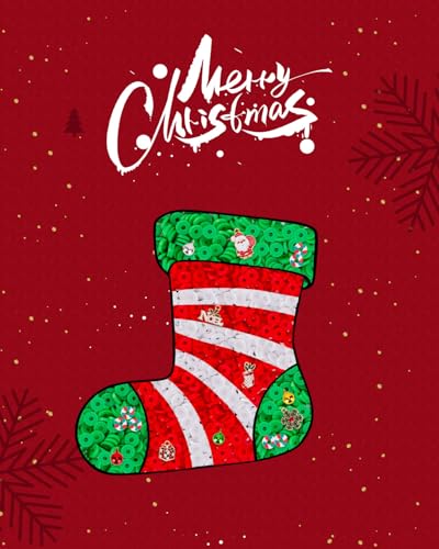 Goldwise Christmas Friendship Bracelet Kit-Christmas Clay Beads and White Letter Beads (A-Z) for Jewelry Making,Varieties of Charms for Bracelets, DIY Gifts - size: Christmas