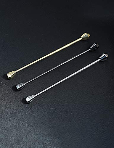 3PCS Men's Classic Brass Shirt Collar Bar Tie Pins Set for Wedding Business with Gift Box - color: Cone Head