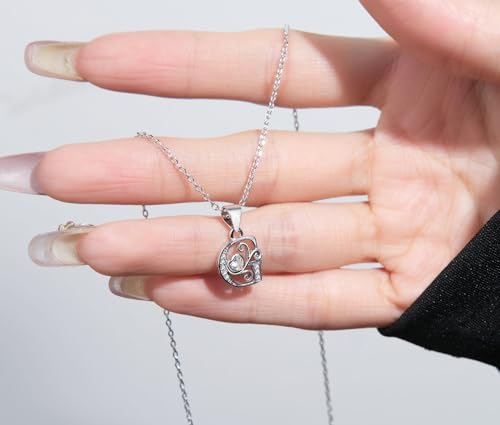 S925 Sterling Silver Initial Letter Necklaces for Women Dainty Letter Chain Necklace for Women Personalized Jewelry Gifts - style: G