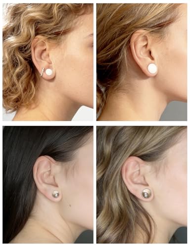 Ears Gauges Tunnels Plugs for Women Acrylic Solid Tunnel Ear Gauge Stretching Kit 6G to 1 1/4 Inch (4MM- 30MM) Expander Stretcher Plug Earrings Piercing Jewelry for Women Black White Clear - style: almost 1 1/4 inch, Black White Clear