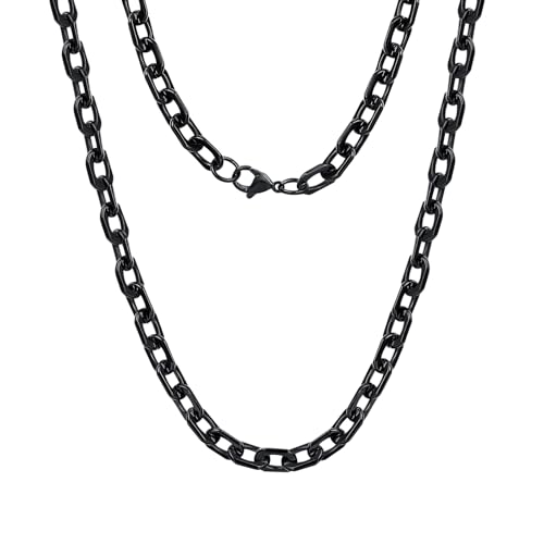 Stainless Steel Chain Necklaces,Rolo Chain Necklace for Men Women,Unique Fashion and Charm Jewelry, Silver Tone Chain,Stainless Steel Adjustable Link, Gifts for Friends/Husband/Dad - style: 1484