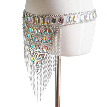 Women's Sexy Suit Body Chain - color: Silvery Color Skirt chain -099-2