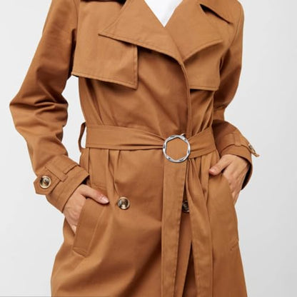 Tie Clips for Women & Girls - Twist Tee Knot Scarf Clip Waist Clothes Corner Knotted Button Fashion Metal Circle Buckle Alloy Clothing Ring Wrap Holder Round Scarves Clasp