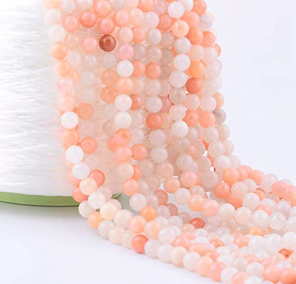 Natural Stone Beads 100pcs 8mm Pink Aventurine Round Genuine Real Stone Beading Loose Gemstone Hole Size 1mm DIY Charm Smooth Beads for Bracelet Necklace Earrings Jewelry Making (Pink Aventurine, 8mm) - color: Pink Aventurine, size: 8mm