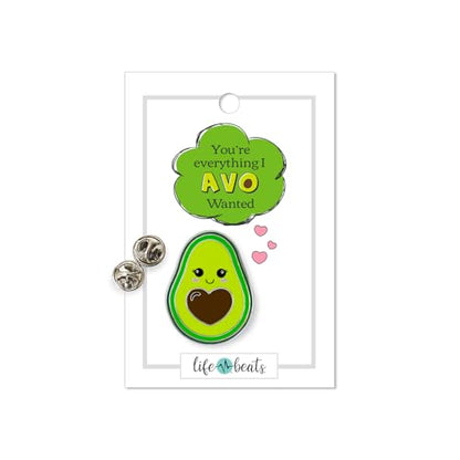 Inspirational Enamel Pin by LifeBeats | Cute Pin for Clothes, Jackets, Hats, Bags, and Lanyards | Hat Pin Comes with a Greeting Card | Lapel Pin with Sturdy Backing - style: You're Everything I've AVO Wanted