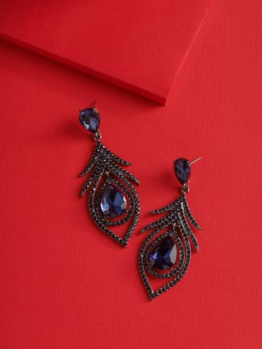 Christmas Halloween Red Heart Shaped Pattern Alloy Earrings, Gothic Antique Style Jewelry for Women - style: Earrings EARR.006