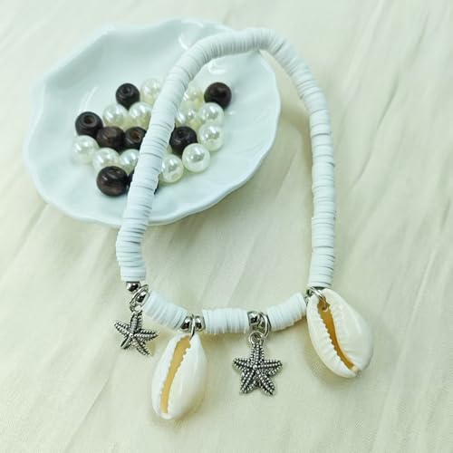 Starfish Shell Anklet for Women Gold Starfish Charm Ankle Bracelet Silver Elastic Star Seashell Anklet Adjustable Ankle Bracelet Summer Fashion Jewelry Accessories - color: silver