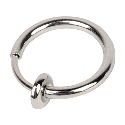 yueton 10 Pairs Non - Piercing Fake Spring Septum Nose Lips Ear Ring Hoop Clip On