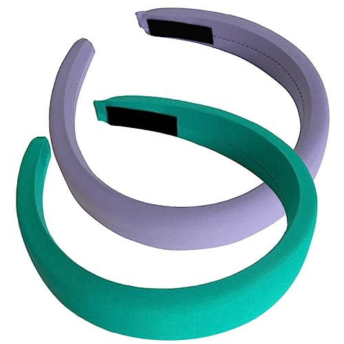 2pcs Fashion Wide Padded Headband for Women and Girls Elegant Accessories for Daily Wear Parties and Special Occasions Light