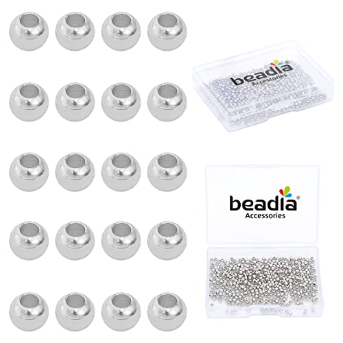 Platinum Plated Round Spacer Beads 2.5mm 500pcs for Jewelry Making Findings Non Tarnish - color: Platinum, size: 2.5mm
