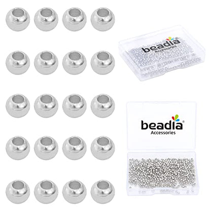 Platinum Plated Round Spacer Beads 2.5mm 500pcs for Jewelry Making Findings Non Tarnish - color: Platinum, size: 2.5mm