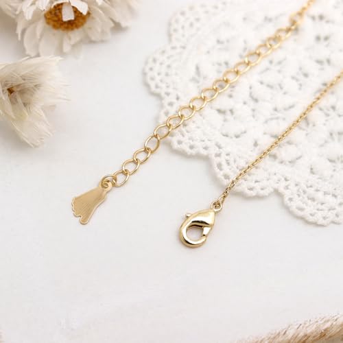 Silver Heart Charm Link Anklet for Women, Adjustable Handmade Cubic Zirconia Stackable Waterproof Summer Beach Chain Anklets Jewelry Accessories Gift - color: Gold Hollowed Heart