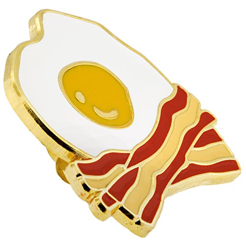 PinMart Food Enamel Lapel Pin - color: Set of 4 Gold Plated, size: 4pc Gift Set