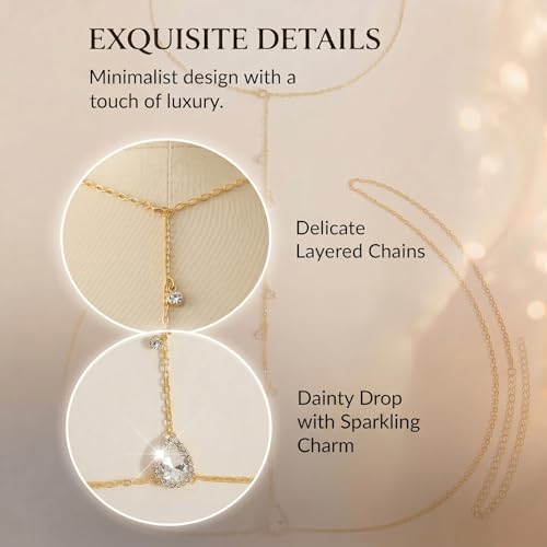 Back Necklace with Rhinestone Pearl Pendant Back Body Chain for Backless Dress Bridal Wedding Backdrop Necklace Crystal Simple Waist Body Jewelry for Women - color: A3:back chain