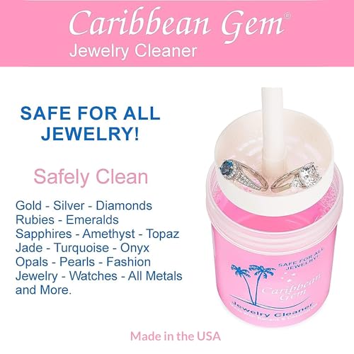 All Purpose Jewelry Cleaner Kit w/8oz Cleaning Solution & Polishing Cream, Basket & Brush - Jewelry Cleaner Kit for Gold, Silver, Diamonds, Rings, Gems & Precious Stones - style: Tarnish Removing Kit