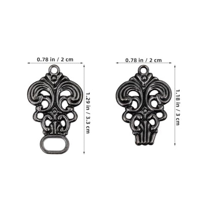 10 Pieces Vintage Sweater Swirl Clip Cape Cloak Clips for Dress Retro Cardigan Buckle Shawl for Girl Women 1.96 X 0.70 Inch