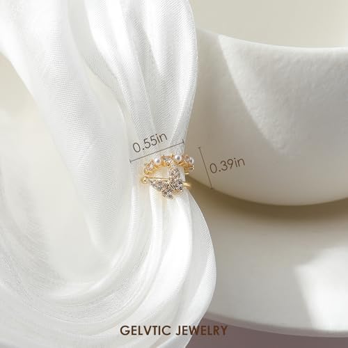 Cute Butterfly Cartilage Clip on Earrings for Women Non Pierced Huggie Ear Cuff Y2K Statement Silver Clip Stud Earrings Granddaughter Daughter Valentines Birthday Graduation Jewelry Gift - color: EA316-Gold Butterfly