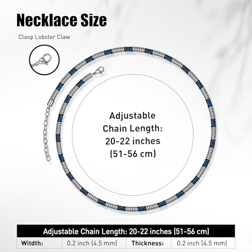 Stainless Steel Chain Necklaces,Rolo Chain Necklace for Men Women,Unique Fashion and Charm Jewelry, Silver Tone Chain,Stainless Steel Adjustable Link, Gifts for Friends/Husband/Dad - style: 1480