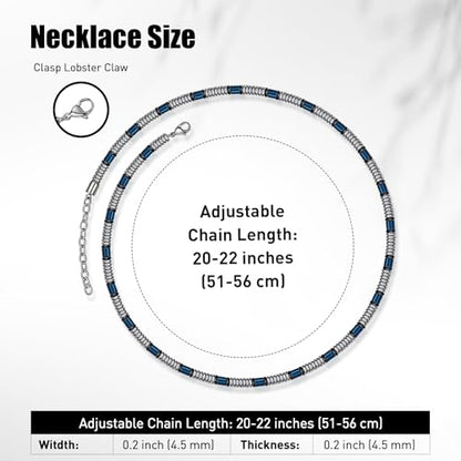Stainless Steel Chain Necklaces,Rolo Chain Necklace for Men Women,Unique Fashion and Charm Jewelry, Silver Tone Chain,Stainless Steel Adjustable Link, Gifts for Friends/Husband/Dad - style: 1480