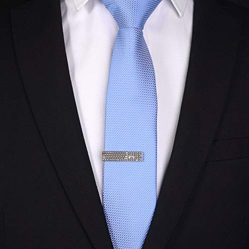 HAWSON 2 inch/ 2.2 inch Tie Clip for Men, Novelty Tie Bar Clip for Men and Boys, Interesting Tie Clip for Party - color: Keyboard