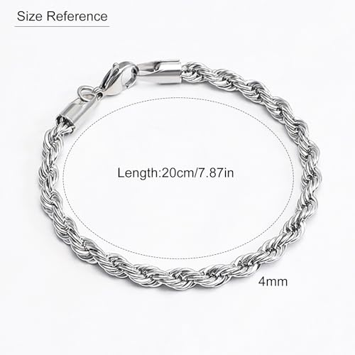925 Sterling Silver Plated Heart Charm Bracelet for Women - Dainty Chain Love Gift Idea - style: Style11