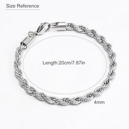 925 Sterling Silver Plated Heart Charm Bracelet for Women - Dainty Chain Love Gift Idea - style: Style11