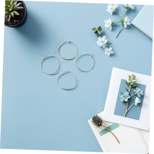 COLLBATH 10pcs Oversized Thin Hoop Earrings for Women Lightweight Stainless Steel Large Circle Earrings with Fade-resistant Finish Minimalist Chic Style for Parties Weddings and Everyday