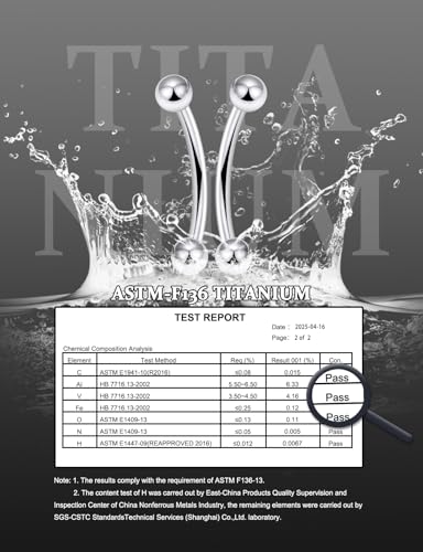 20G 18G 16G 14G 12G 8G 6G 4G 2G Astm F136 Titanium Internal Thread Eyebrow Piercing Jewelry Curved Barbell Vertical Labret Lip Daith Rook Earrings Navel Belly Button Ring Piercing Jewelry - style: 14G, 10mm 12mm 14mm 16mm Length, Ball