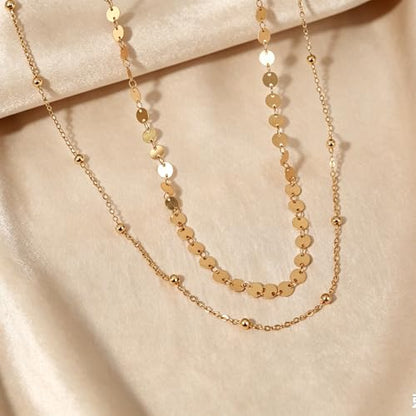 Buelkmag Waist Chain for Women Layered Gold and Silver Toned Belly Chains | Adjustable Waterproof Body Jewelry Summer Beach Bikini and Daily Wear