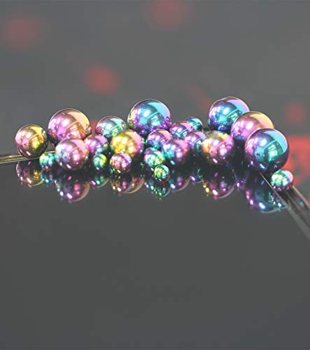 Prjndjw 25Pcs 14G 16G Replacement Balls internal thread & Externally Threaded Surgical Steel Balls Industrial Barbell Tongue Nipple Belly Button Eyebrow Rook Piercing Rings Parts 3MM-8MM - color: 25Pcs-14G-Mixed Color