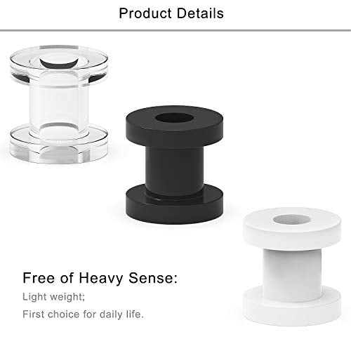 Lcolyoli Screw Fit Ear Gauges Kit Acrylic Tunnel Expander Stretcher Earrings Ultra Thin Silicone Ear Skin Flexible Flesh Earlobe Plugs Body Piercing Jewelry Set for Women Men 2G-00G 9 Pairs - style: c: 18Pcs-3 Colors-00G