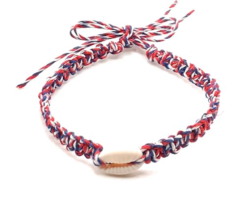 Shell Hemp Anklet - color: Americana