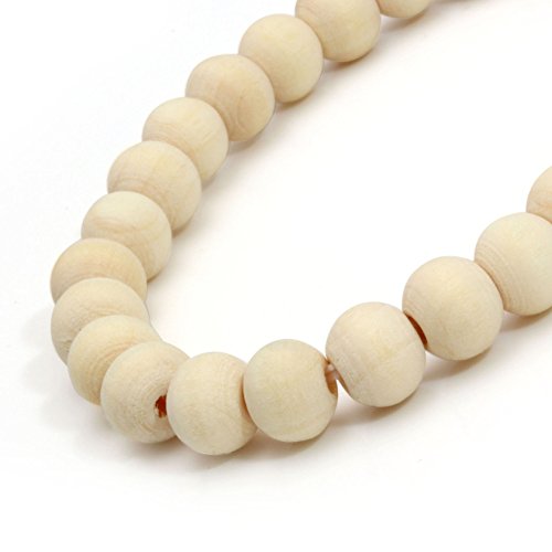 5 Pcs Wooden Beaded Bracelet Bangle for Men and Women Elastic - style: A: 8MM