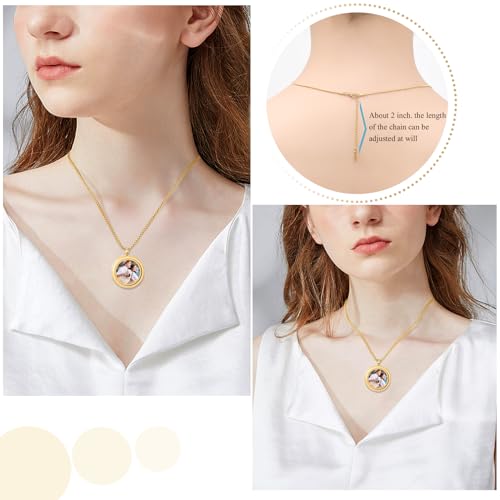 Oinsi Cremation Locket Necklace For Ashes Of Loved One Carry Photo Glass Memorial Urn Jewelry 316L Stainless Steel Keepsake Gifts - color: A-Cusomize-Image