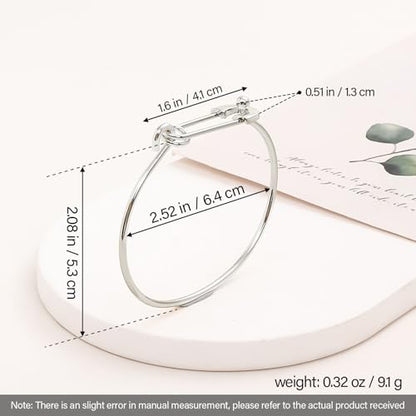 925 Sterling Silver Bracelet Plated Cuff Bangle Bracelet Fashionable Multi-layer Cross Wire Bangle Bracelet Open Adjustable Wide Cuff Bracelet for Teen Girls Fashion Jewelry - color: 15