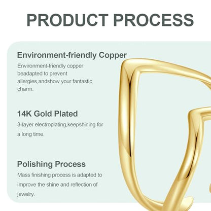 Silver Open Adjustable Stacking Rings for Women, Minimalist Wrap Band Set, Geometric/Heart/Wave/Leaf/Spiral Styles, Hypoallergenic, Gift Box Included, Thumb Ring Option - color: 14K V-shaped Heart
