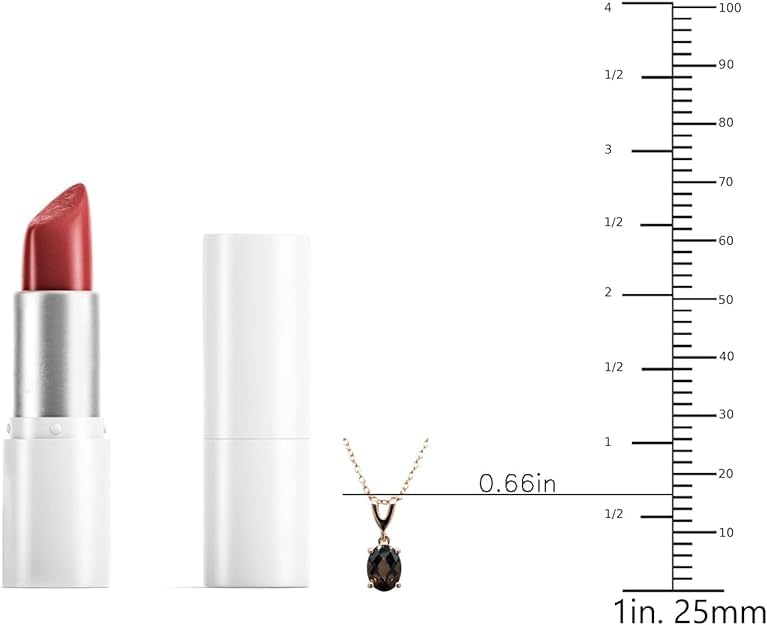 LE VIAN Gemstone Oval Pendant Necklace for Women in 14K Rose Gold Plated 925 Sterling Silver on 18 Inch Chain with Spring Ring Clasp 8 x 6 mm Morganite, Garnet, Amethyst, Citrine, Smoky Quartz, Opal