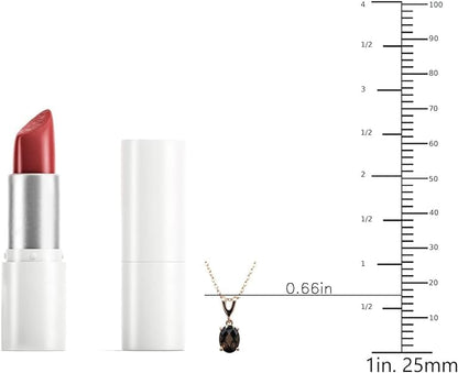 LE VIAN Gemstone Oval Pendant Necklace for Women in 14K Rose Gold Plated 925 Sterling Silver on 18 Inch Chain with Spring Ring Clasp 8 x 6 mm Morganite, Garnet, Amethyst, Citrine, Smoky Quartz, Opal