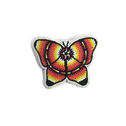 Beaded Hair Clips Native American Style Handmade Collection (Black (Butterfly)) - color: Black (Butterfly)