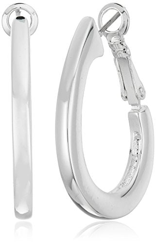 Napier Large Oval Hoop Earrings