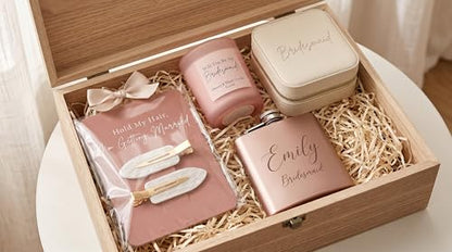 Bridal Hair Clips - Creaseless setting clips for Bridesmaid Gift, Proposal Box, Makeup styling