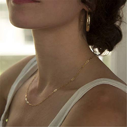 Turandoss Dainty Layered Choker Necklace, Handmade Y Pendant Necklace Multilayer Bar Disc Necklace Adjustable Layering Choker Necklaces for Women - style: 3PCS - Link Chain&Beads Chain&CZ Evil Eye