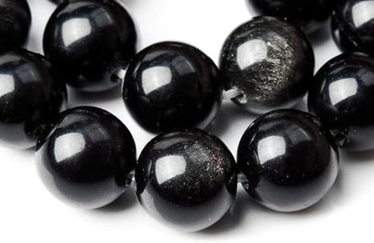 Zenkeeper About 180 Pcs Black Obsidian Beads for Jewelry Making 4 MM Black Obsidian Gemstones Loose Stone Beads - color: Black Obsidian, size: 4MM, about 180pcs