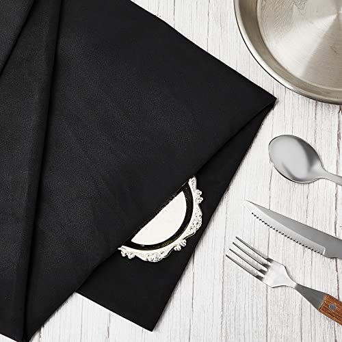 Jecery 2 Yard Anti Tarnish Silver Cloth Luxury Polishing Cloth by the Yard for Jewelry Silverware Flatware Silversmith Storage(Black) - color: Black