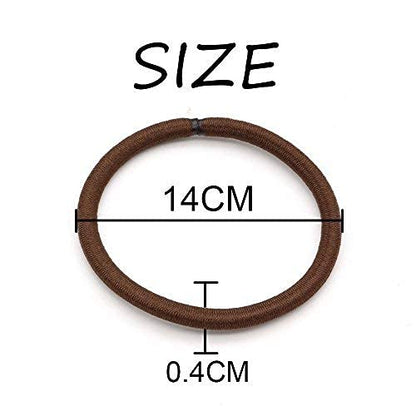 Dofash Women's Braided Good Hair set 102counts set (Bobby pins 60pcs + Hyper Elastics ties 30pcs + Snap hair clips (Brown) - color: Brown D